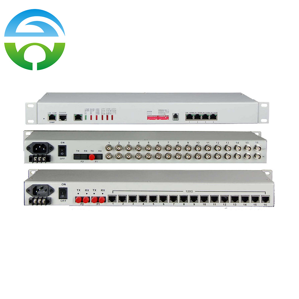 16E1+4GE PDH Fiber Multiplexer