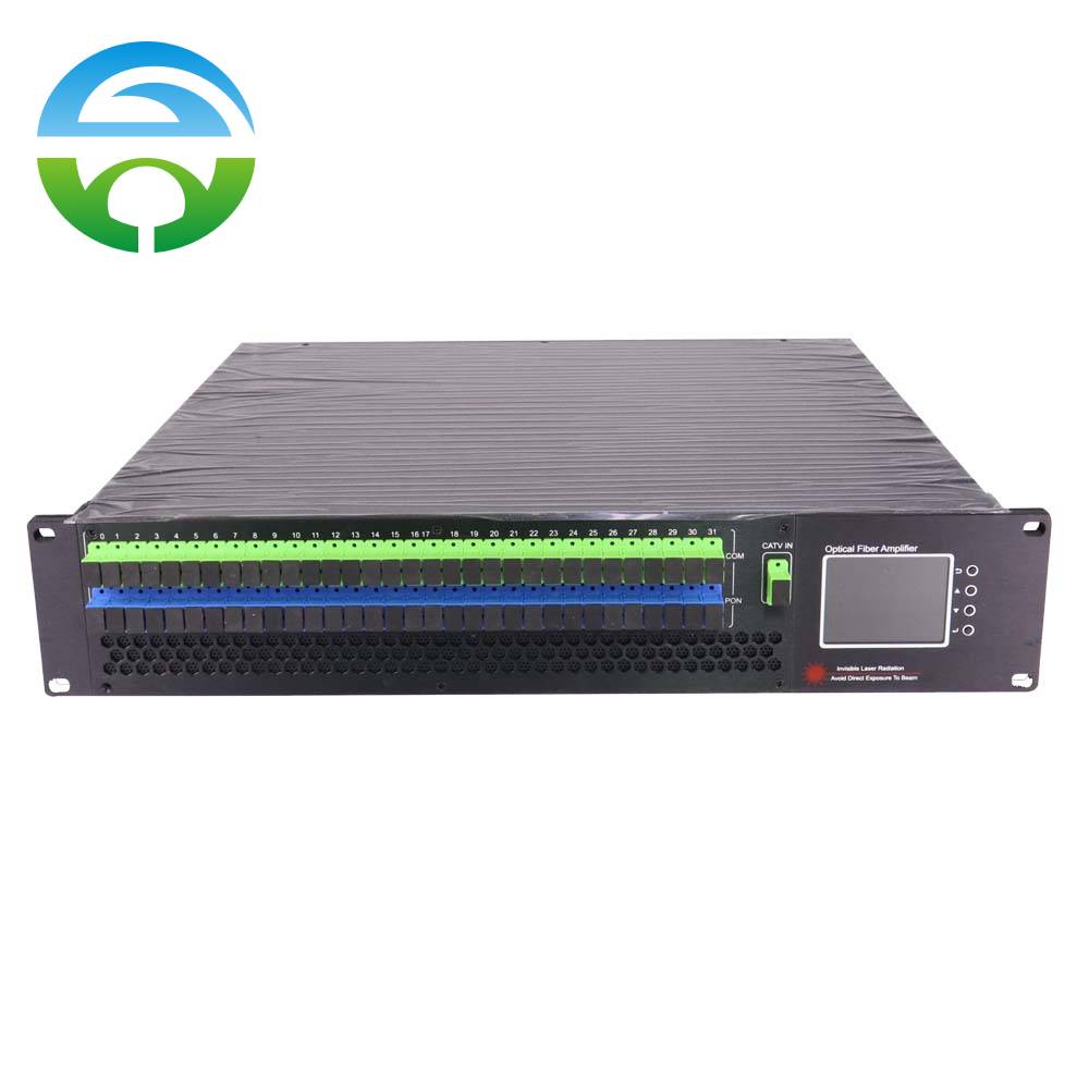 32 Port CATV 1550nm Optical Fiber Amplifier EDFA With WDM