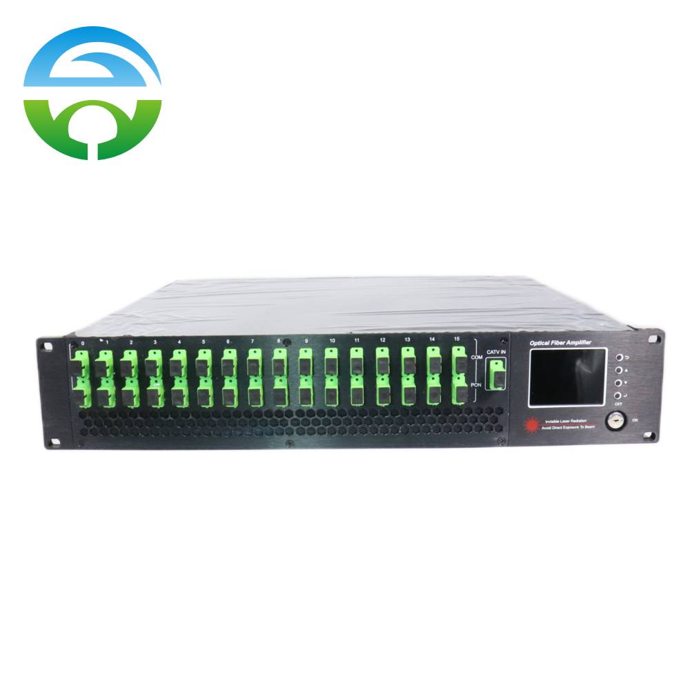 16 Output CATV 1550nm Optical Amplifier With WDM HY-21-AM16-1550P