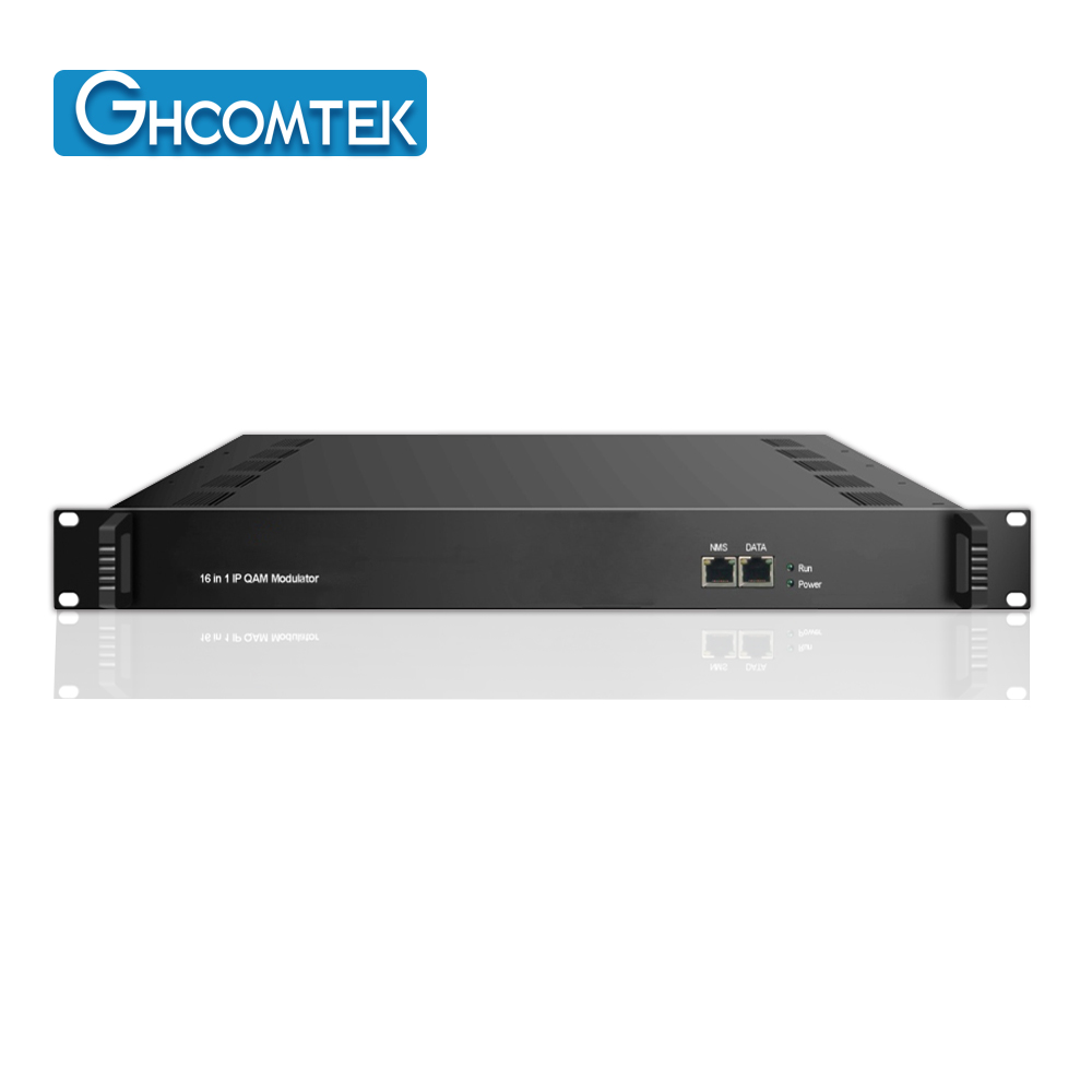 16 Channel QAM Multiplexing and Scrambling IP To QAM DVB-CModulator  HY-21-QAM16