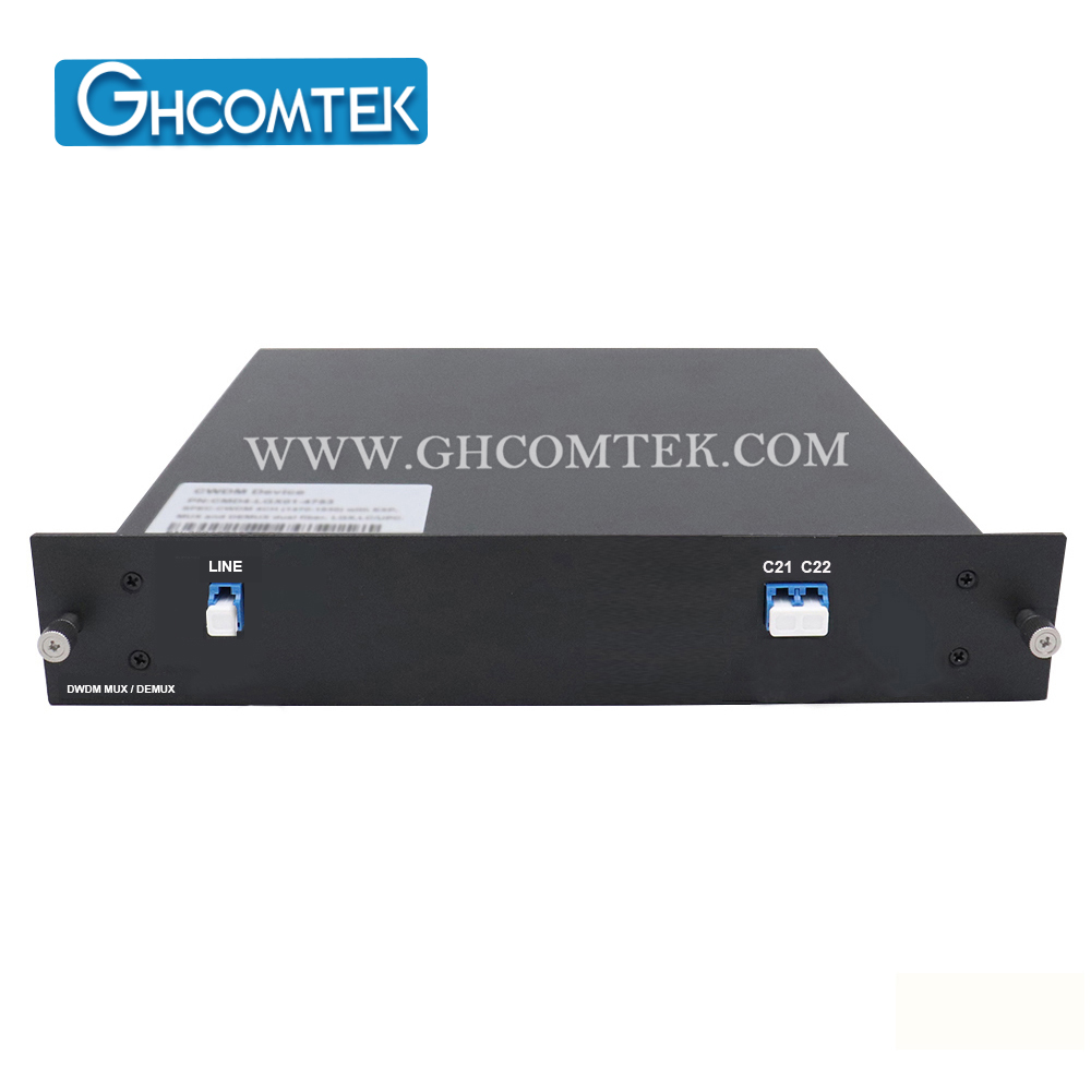 2-4CH Single Fiber 100GHz DWDM Module MUX/DEMUX TX/RX Small LGX Cassette Package LC/UPC HY-7-DWSLxx