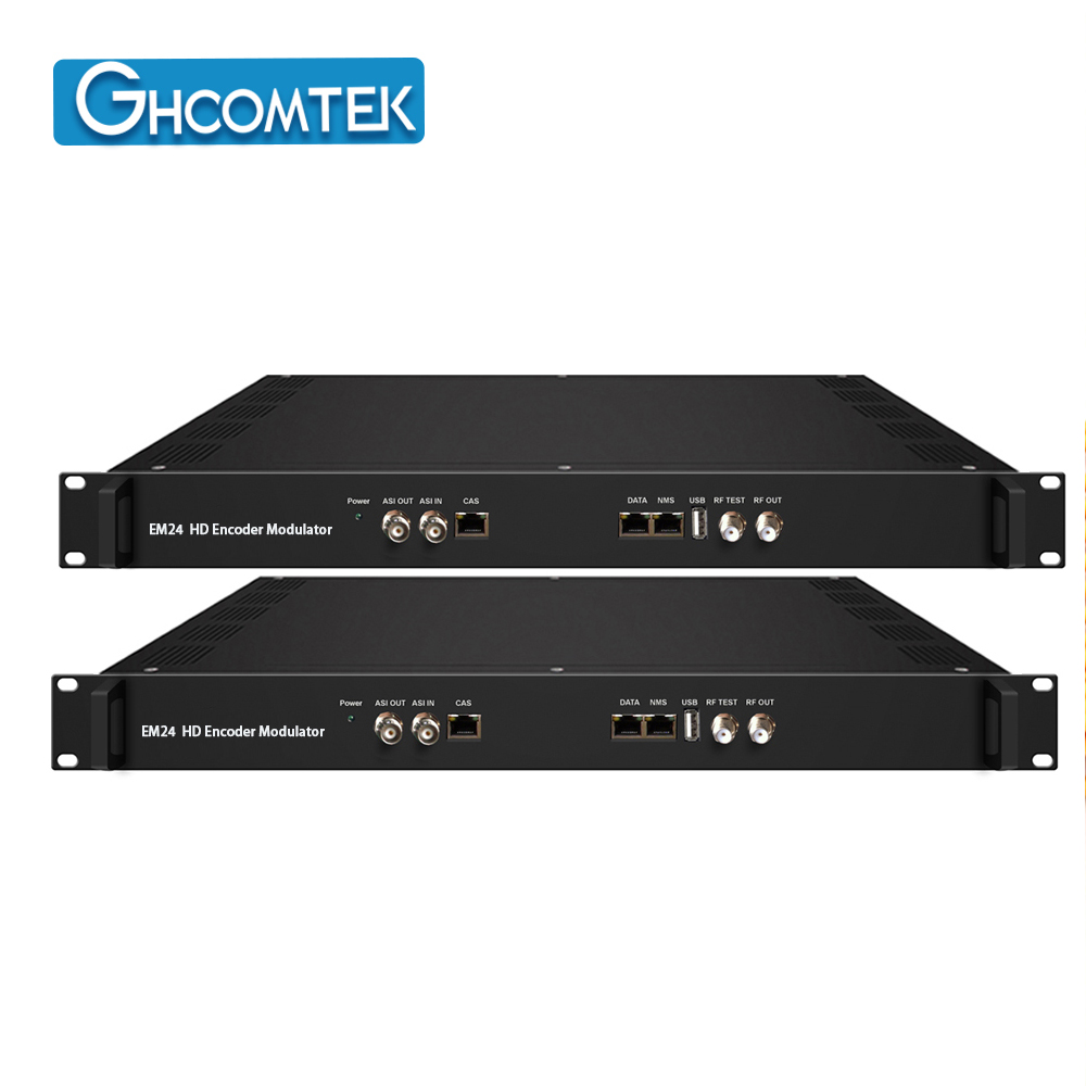 HD Encoder Modulator 8 Port HDMI + 16 DVB-S/S2 Input to 8 DVB-T Carriers and IP Output  HY-21-EM24E