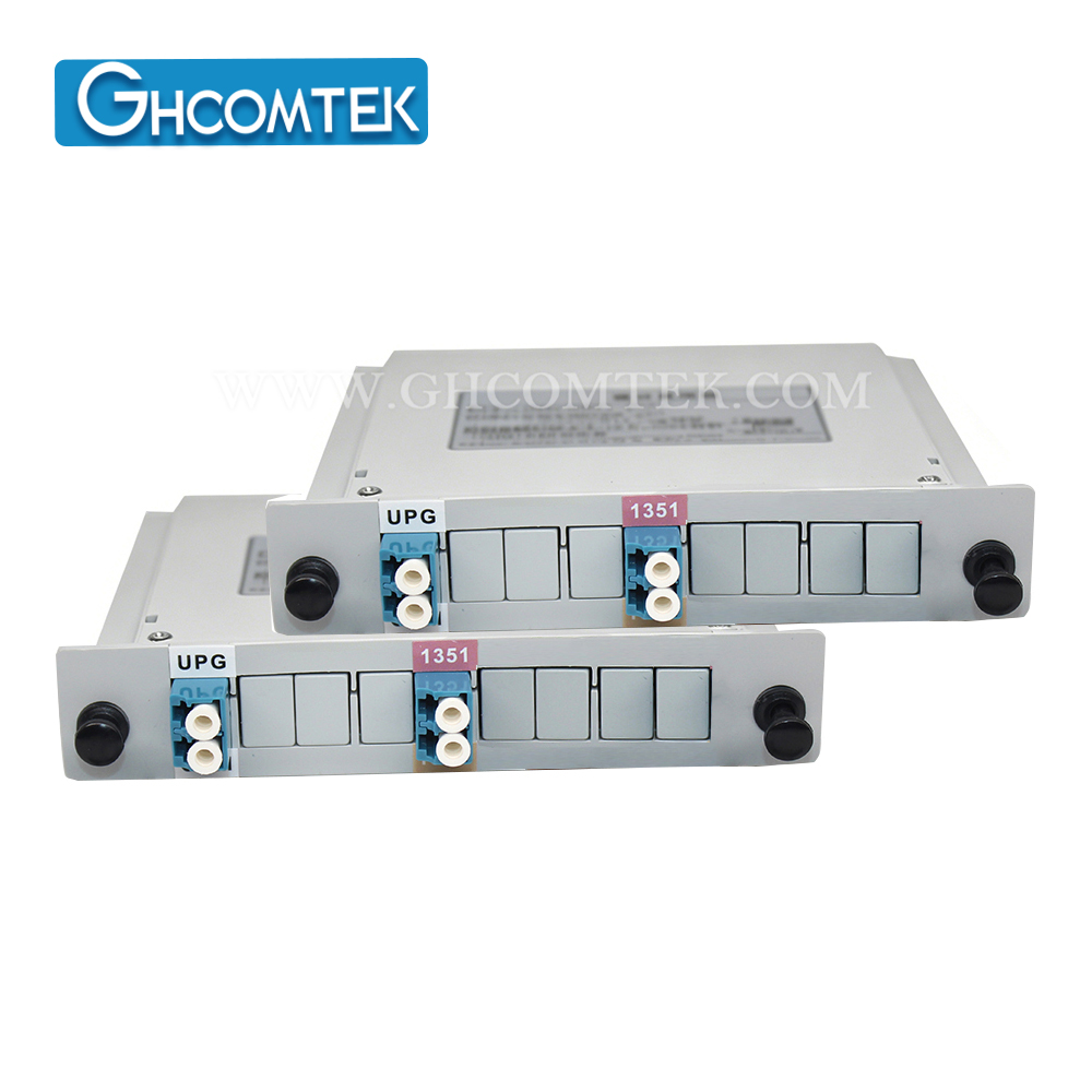 2-4CH CWDM Single Fiber MUX/DEMUX LC/UPC With EXP Port Plastic LGX Cassette   HY-7-CWSCxx