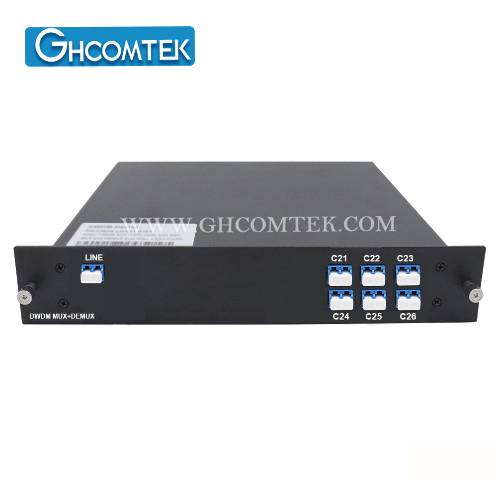 6-8CH Dual Fiber 100GHz DWDM Module MUX+DEMUX TX+RX Small LGX Cassette Package LC/UPC HY-7-DWDLxx
