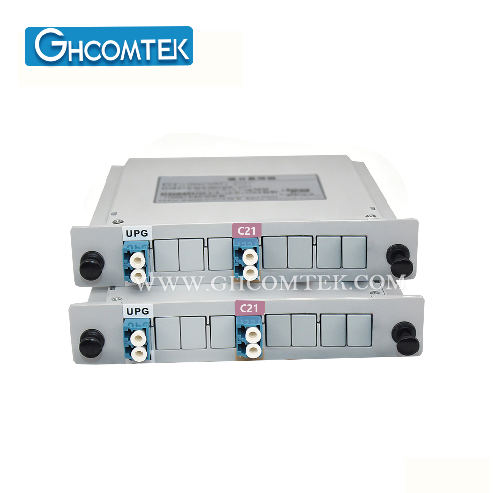 2-4CH Single Fiber 100GHz DWDM Module MUX/DEMUX TX/RX Plastic LGX Cassette Package LC/UPC  HY-7-DWSC...