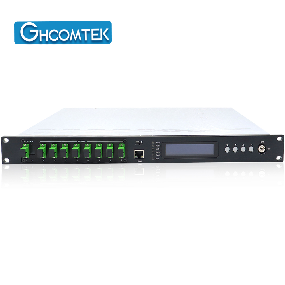 8  Port Out  1550nm CATV Optical Amplifer   SC/APC Dual Power Supply   HY-AM8Pxx
