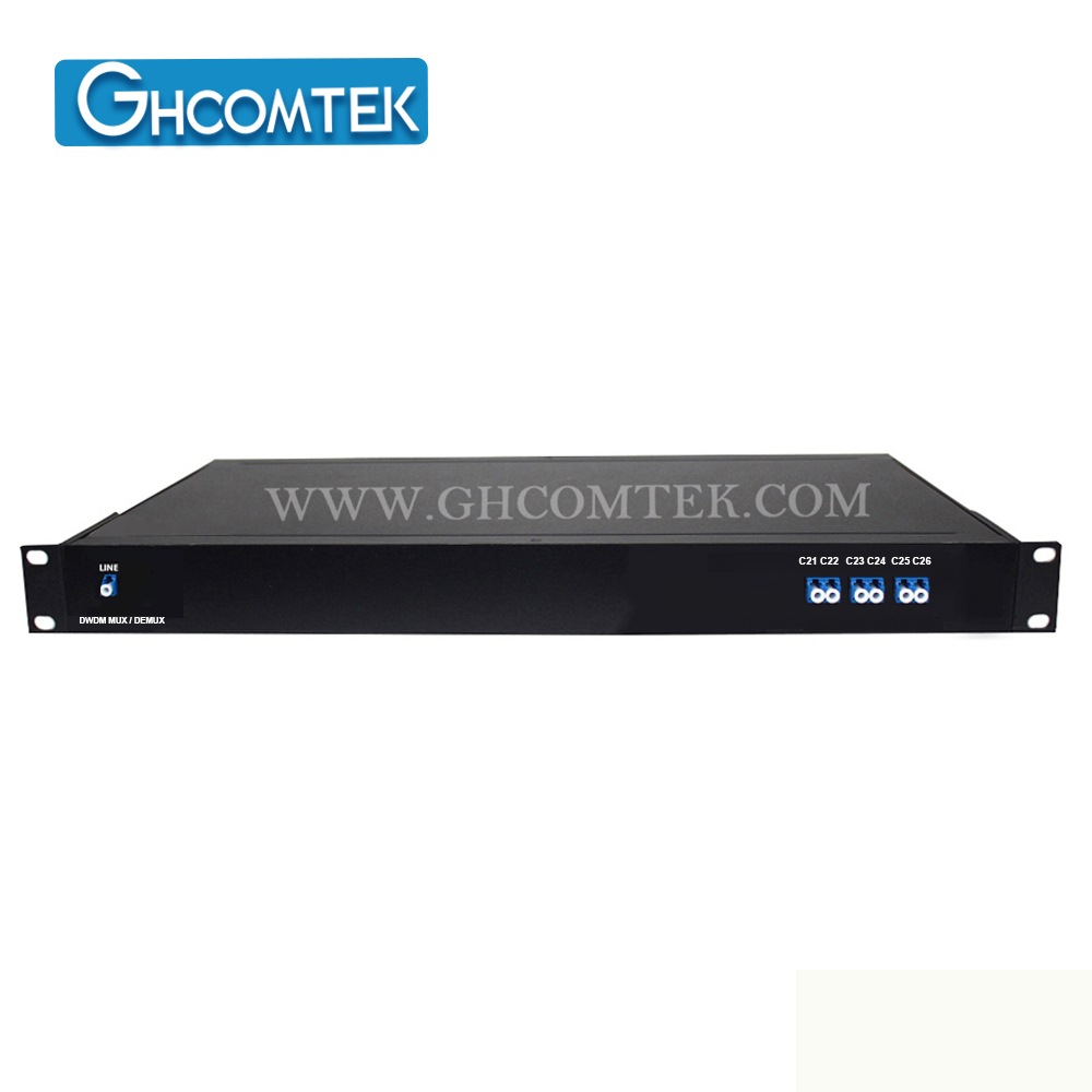 6-8CH Single Fiber 100GHz DWDM Module MUX/DEMUX TX/RX in 19'' 1U Rack LC/UPC  HY-7-DWSRxx