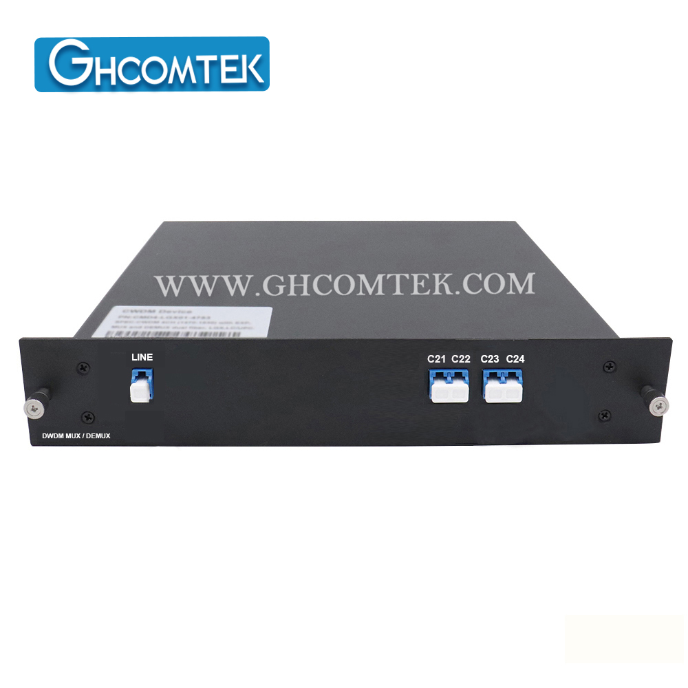 2-4CH Single Fiber 100GHz DWDM Module MUX/DEMUX TX/RX Small LGX Cassette Package LC/UPC HY-7-DWSLxx