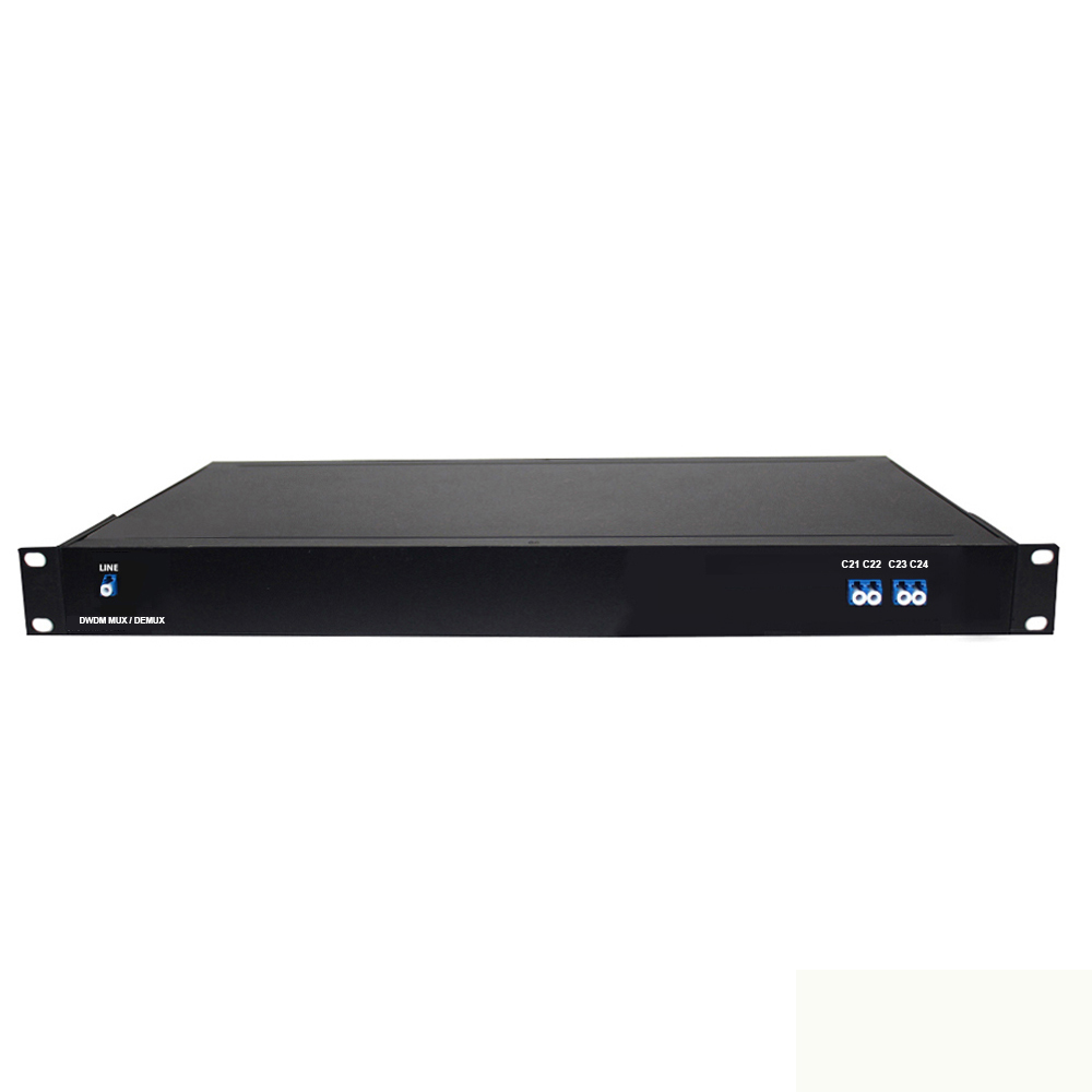 2-4CH Single Fiber 100GHz DWDM Module MUX/DEMUX TX/RX in 19'' 1U Rack LC/UPC  HY-7-DWSRxx