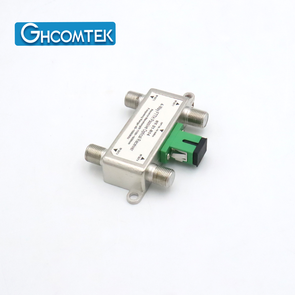 Passive FTTH Optical Receiver 4 RF Port With 1550nm Filter  HY-21-R14x