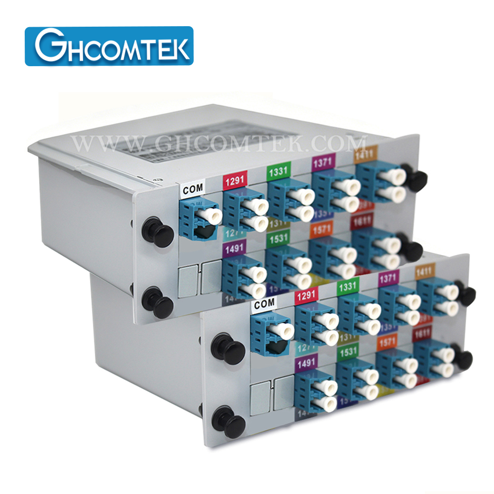 10-16CH CWDM Single Fiber MUX/DEMUX LC/UPC With EXP Port Plastic LGX Cassette  HY-7-CWSCxx