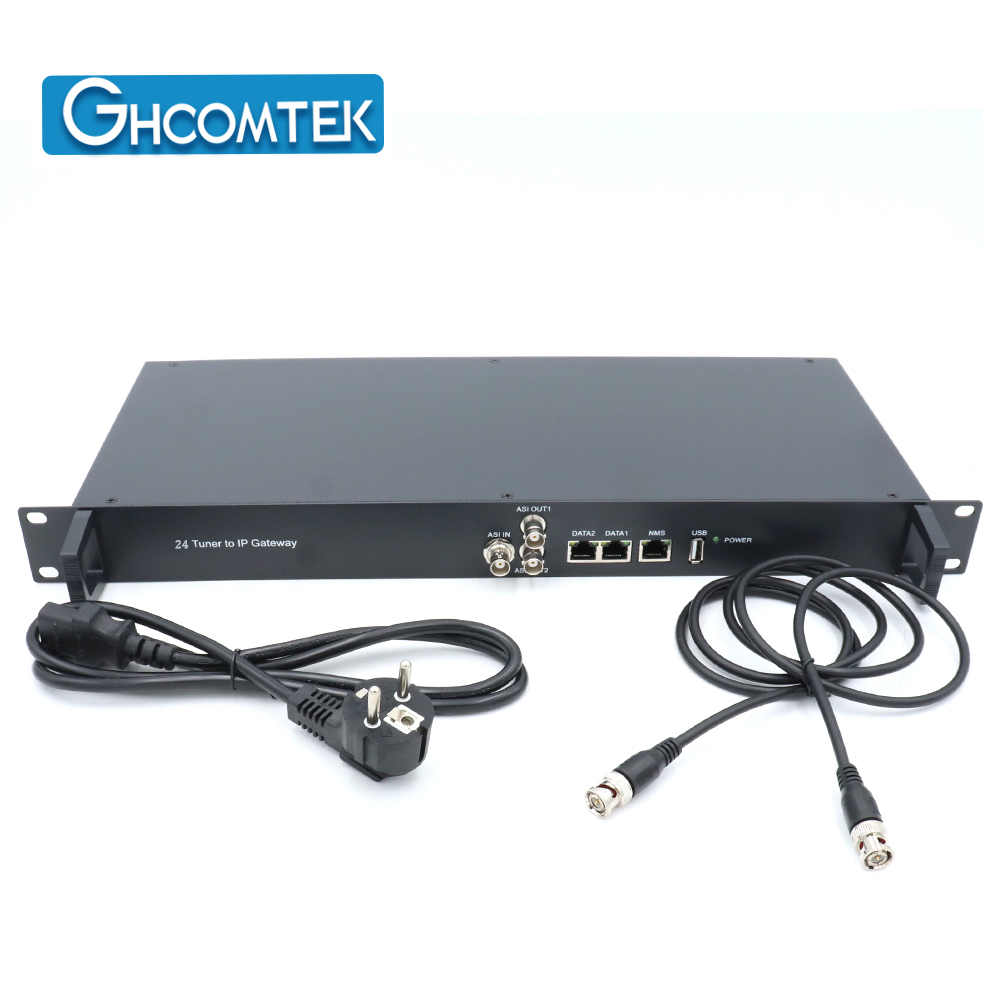 24 Multi-mode tuners switchable DVB-C/DVB-T/T2/ISDB-T to IP Gateway  HY-21-IP24B