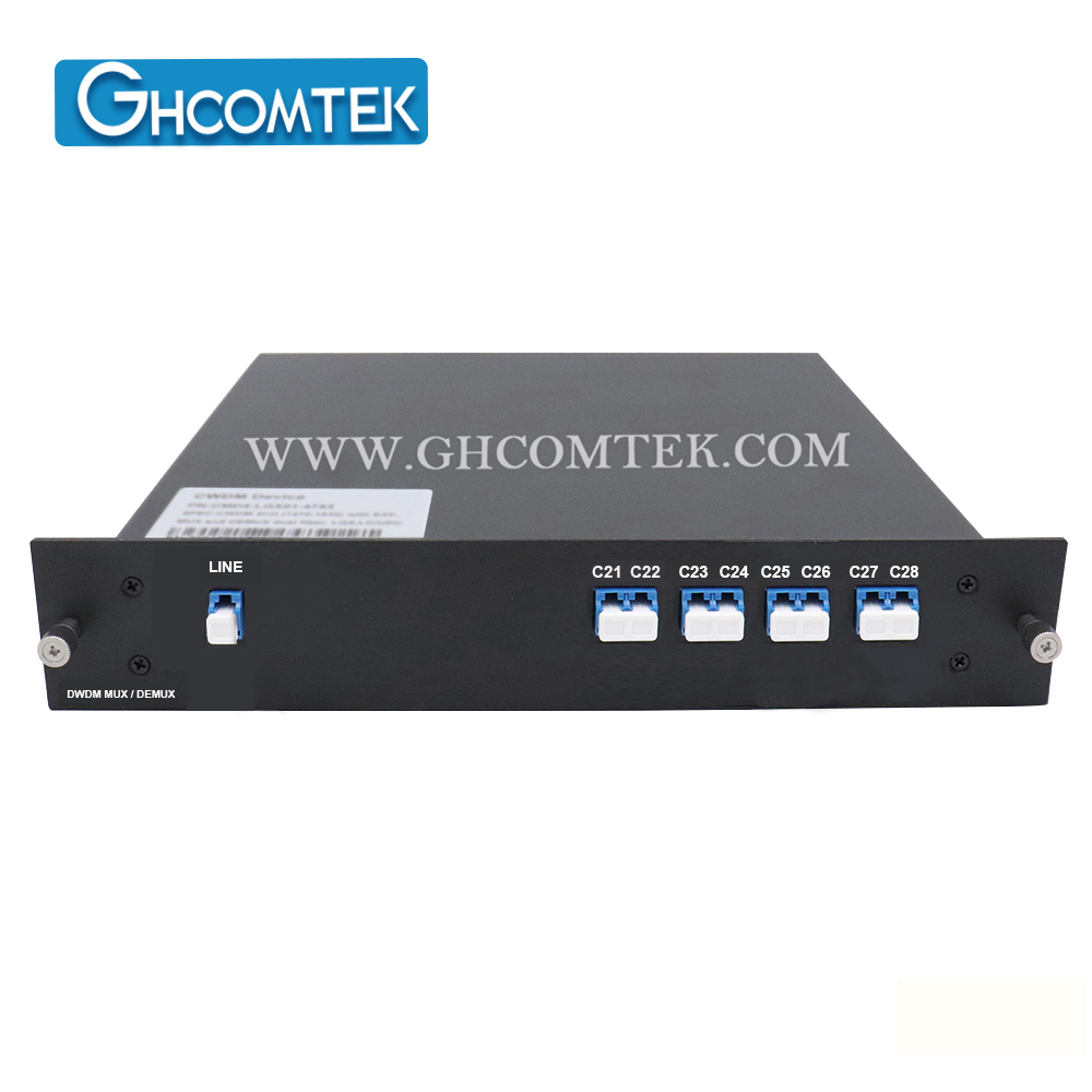 6-8CH Single Fiber 100GHz DWDM Module MUX/DEMUX TX/RX Small LGX Cassette Package LC/UPC HY-7-DWSLxx