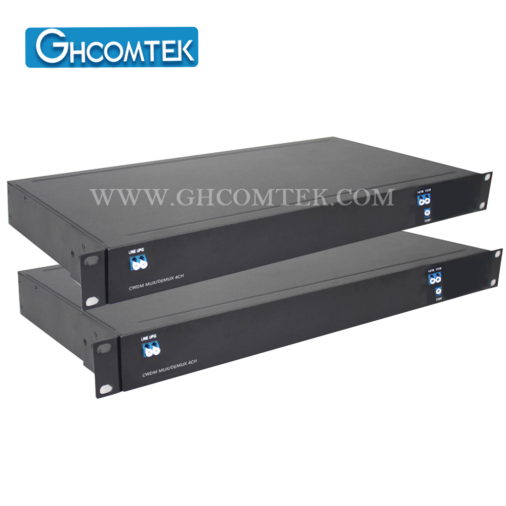  6-8CH CWDM Single Fiber MUX/DEMUX LC/UPC With EXP Port in 1U 19'' Rack   HY-7-CWSRxx