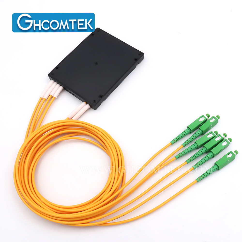 2-4CH Single Fiber 100GHz DWDM Module MUX/DEMUX TX/RX ABS Box Package 2.0mm Cable 1 Meter  HY-7-DWSAxx