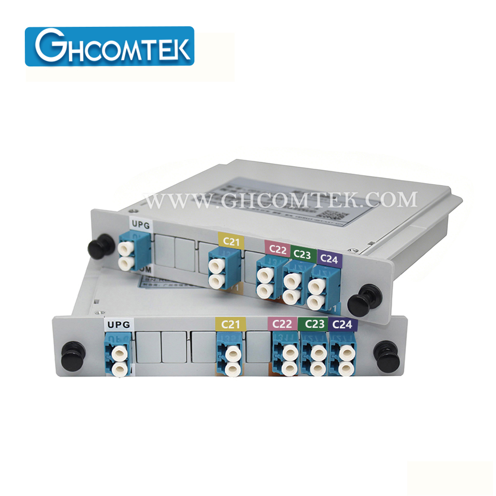 6-8CH Single Fiber 100GHz DWDM Module MUX/DEMUX TX/RX Plastic LGX Cassette Package LC/UPC  HY-7-DWSCxx