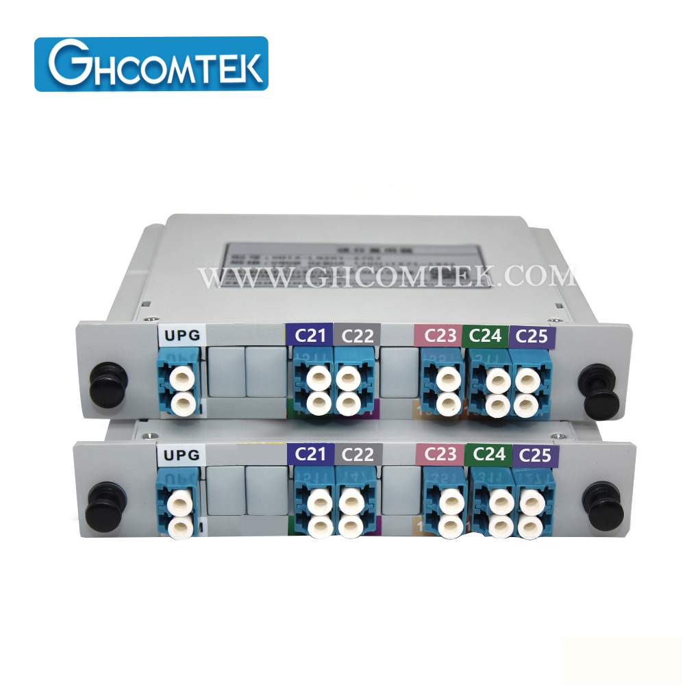 10-16CH Single Fiber 100GHz DWDM Module MUX/DEMUX TX/RX Plastic LGX Cassette Package LC/UPC  HY-7-DW...