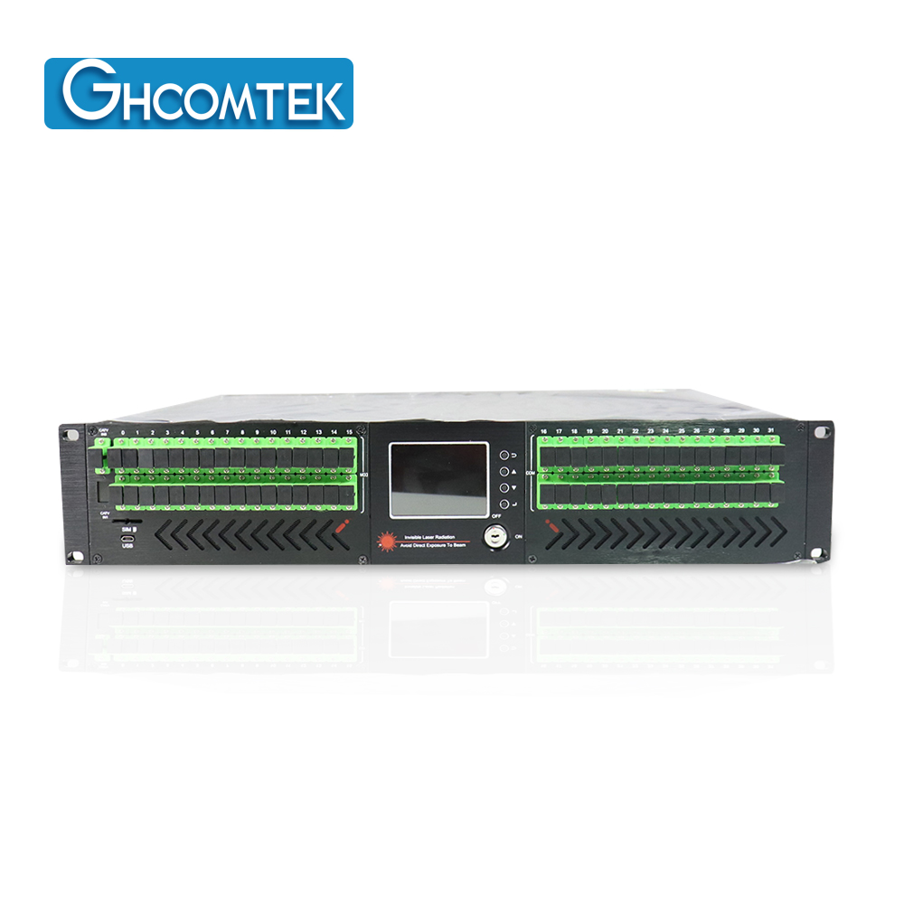 1550nm CATV Optical Amplifer 64  SC/APC Dual Power Supply  HY-21-AM64Pxx