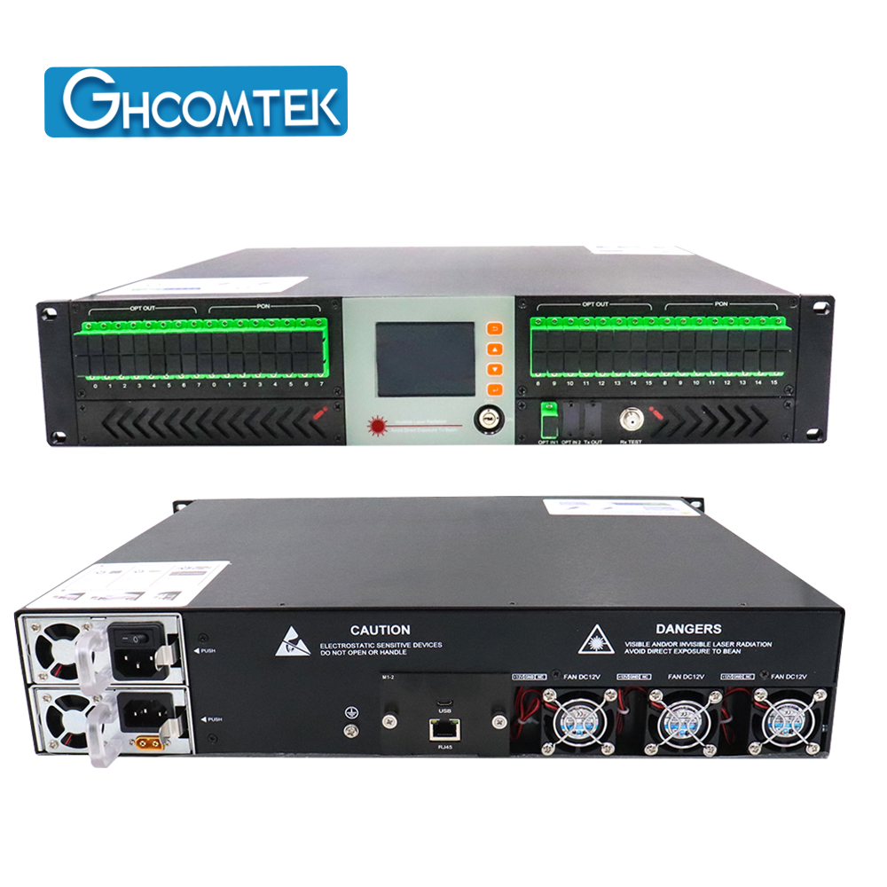 32  Port Out  1550nm CATV Optical Amplifer   SC/APC Dual Power Supply   HY-21-AM32Pxx