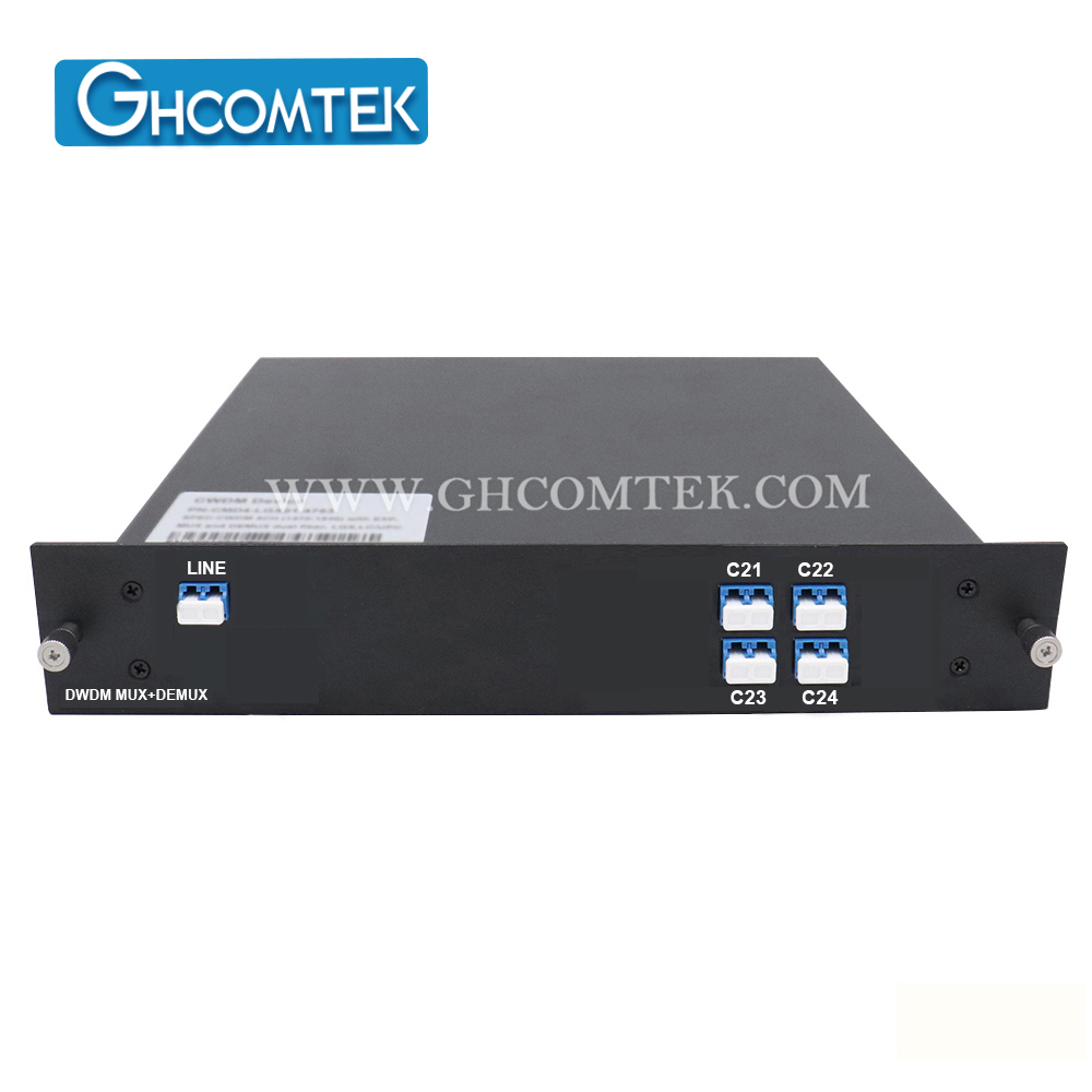 2-4CH Dual Fiber 100GHz DWDM Module MUX+DEMUX TX+RX Small LGX Cassette Package LC/UPC HY-7-DWDLxx