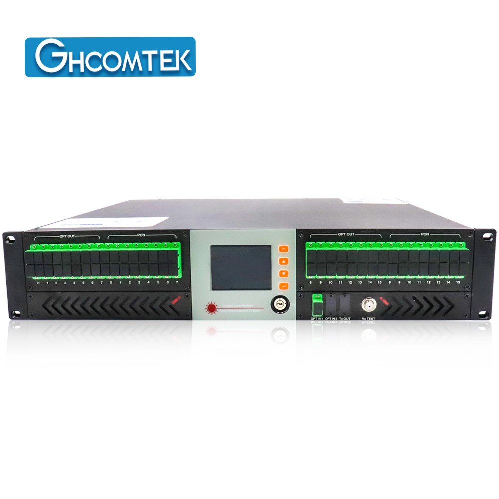 1550nm CATV Optical Amplifer 32x13dBm SC/APC Dual Power Supply   HY-21-AM32Pxx
