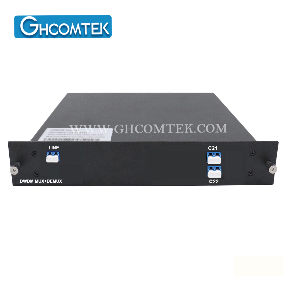 2-4CH Dual Fiber 100GHz DWDM Module MUX+DEMUX TX+RX Small LGX Cassette Package LC/UPC HY-7-DWDLxx