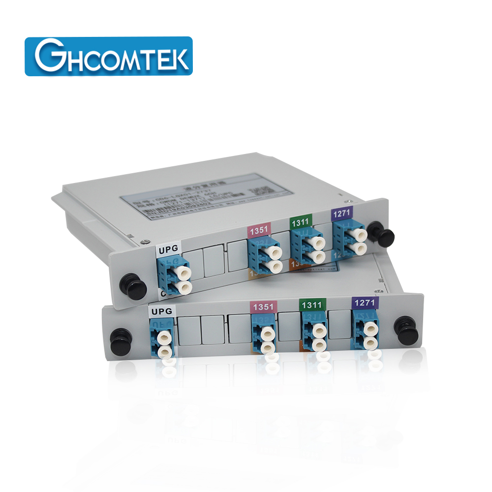 6-8CH CWDM Dual Fiber  MUX+DEMUX LC/UPC With EXP Port Plastic LGX Cassette  HY-7-CWDCxx
