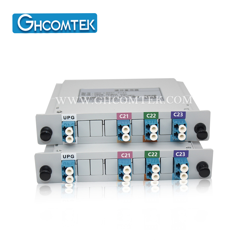 6-8CH Single Fiber 100GHz DWDM Module MUX/DEMUX TX/RX Plastic LGX Cassette Package LC/UPC  HY-7-DWSC...
