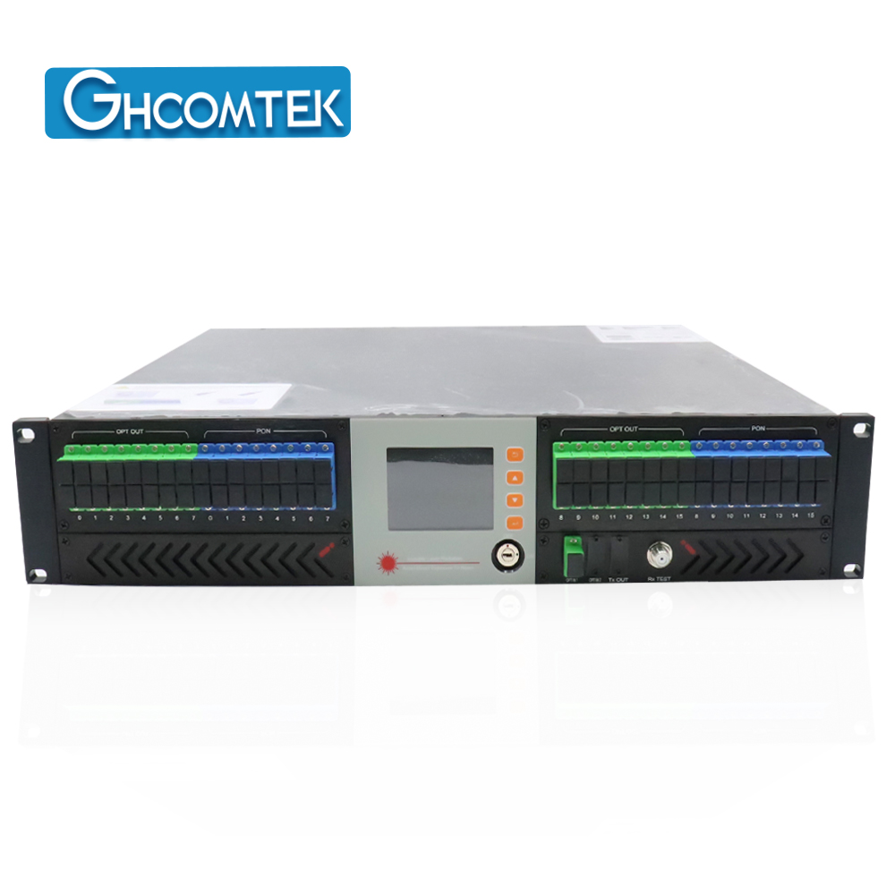 1550nm CATV Optical Amplifer 32x13dBm With WDM SC/APC-SC/UPC Dual Power Supply   HY-21-AM32xxW