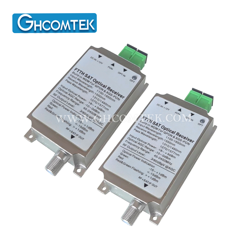 XGSPON CATV+SATV WDM Optical Receiver SCAPC-SCAPC   HY-21-RX49