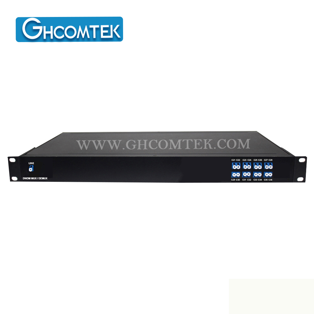 10-16CH Single Fiber 100GHz DWDM Module MUX/DEMUX TX/RX in 19'' 1U Rack LC/UPC  HY-7-DWSRxx