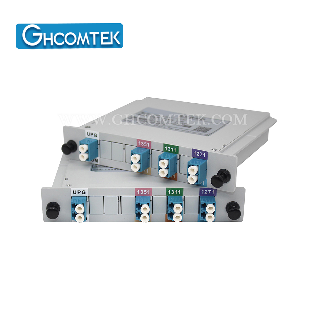 6-8CH CWDM Single Fiber MUX/DEMUX LC/UPC With EXP Port Plastic LGX Cassette  HY-7-CWSCxx