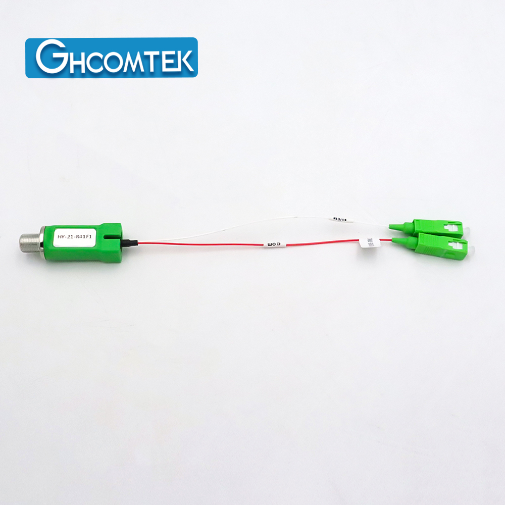 Passive FTTH WDM Optical Receiver For XPON 1550nm For     RF CATV,1490/1310nm For Internet   HY-21-R41Fx