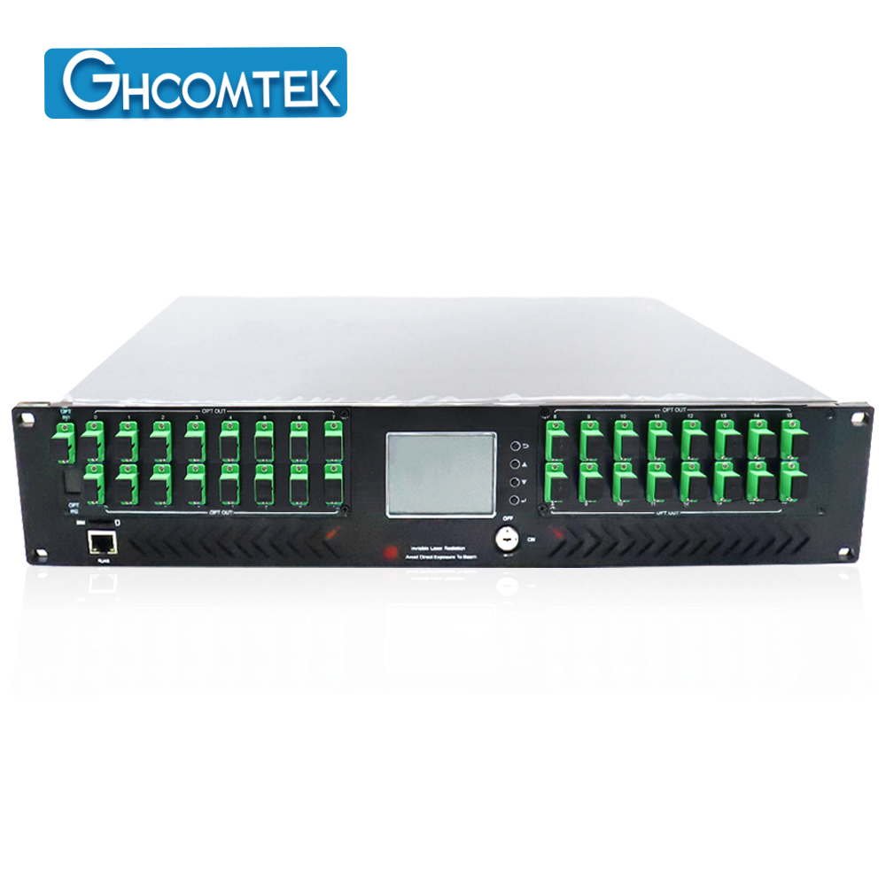 32  Port Out  1550nm CATV Optical Amplifer   SC/APC Dual Power Supply  HY-21-AM32Pxx
