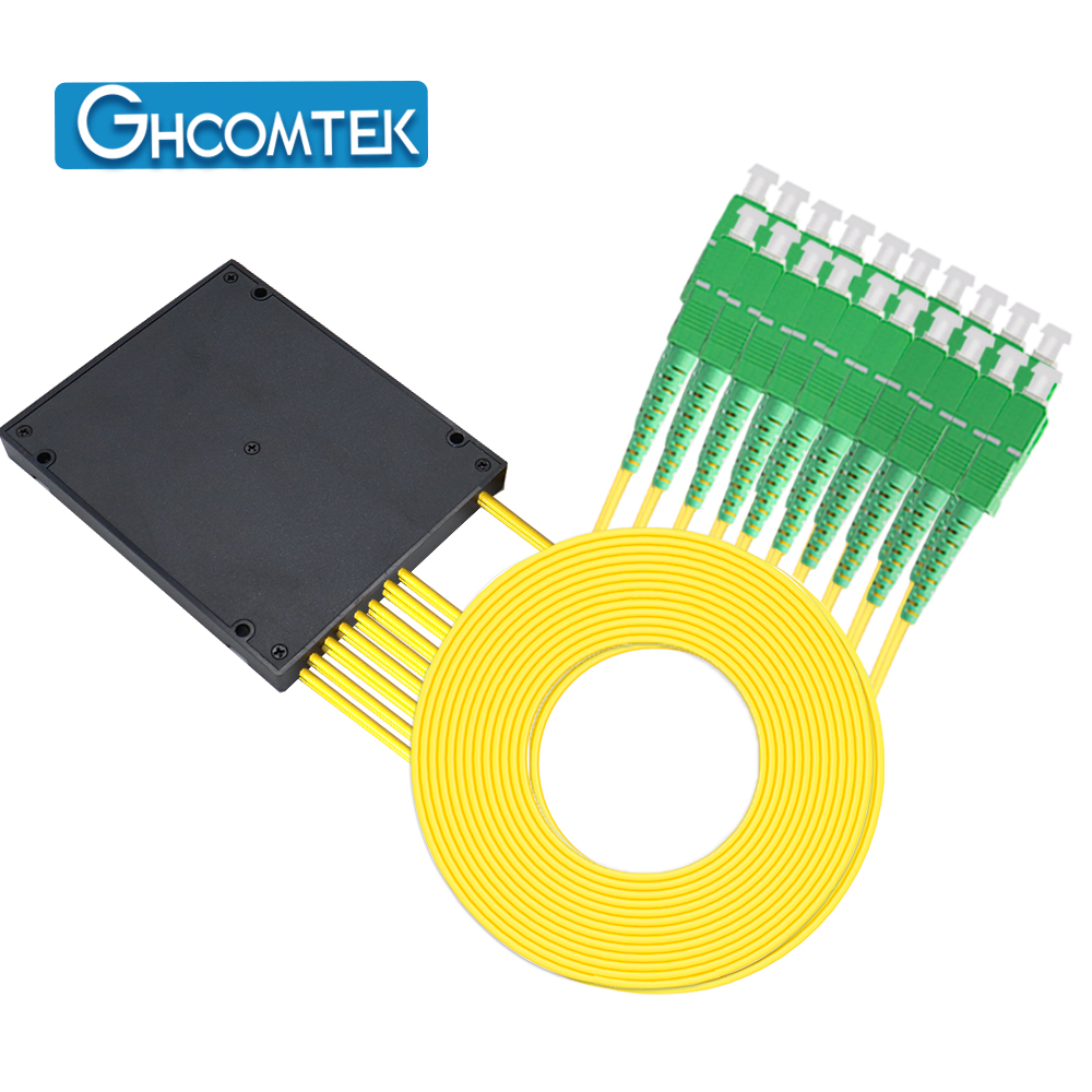10-16CH Single Fiber CWDM MUX/DEMUX ABS Box Package 2.0mm Cable 1 Meter SC/APC or LC/UPC  HY-7-CWSAxx