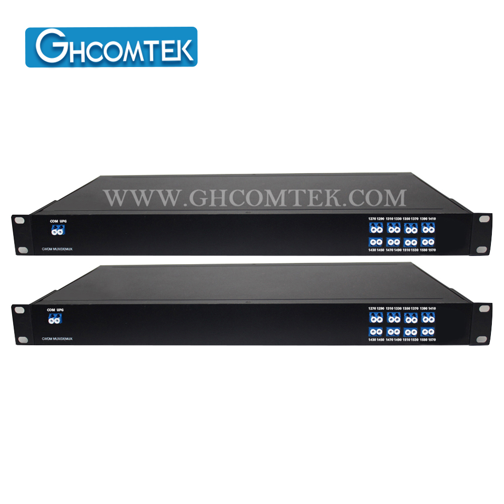  10-16CH CWDM Single Fiber MUX/DEMUX LC/UPC With EXP Port in 1U 19'' Rack   HY-7-CWSRxx