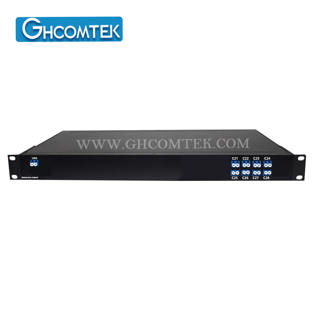 6-8CH Dual Fiber 100GHz DWDM Module MUX+DEMUX TX+RX in 19'' 1U Rack LC/UPC   HY-7-DWDRxx