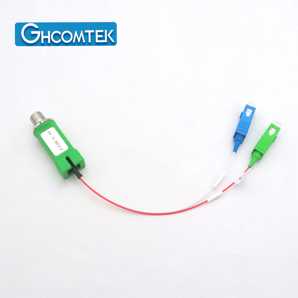 Passive FTTH WDM Optical Receiver For XPON 1550nm For     RF CATV,1490/1310nm For Internet   HY-21-R41Fx
