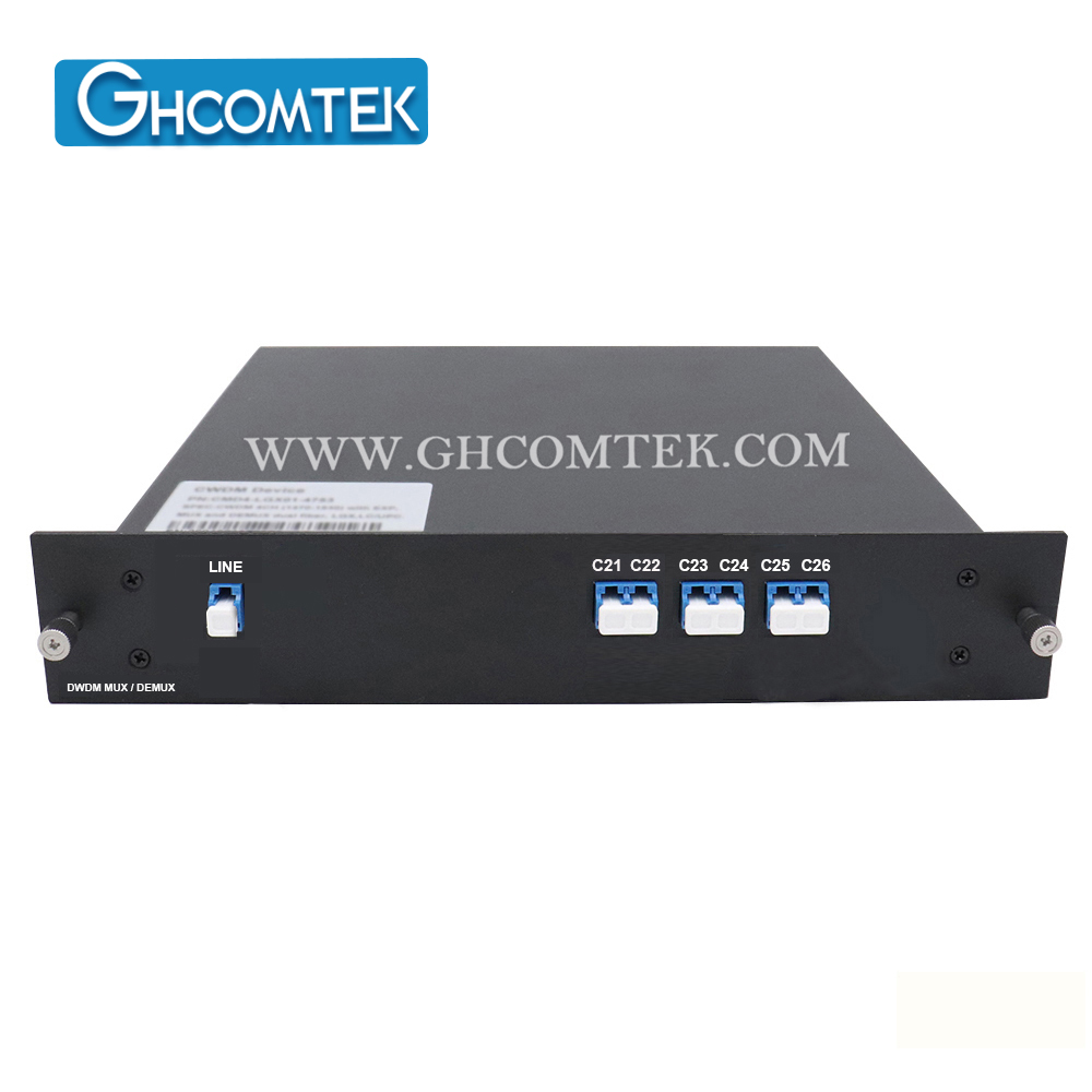 6-8CH Single Fiber 100GHz DWDM Module MUX/DEMUX TX/RX Small LGX Cassette Package LC/UPC HY-7-DWSLxx