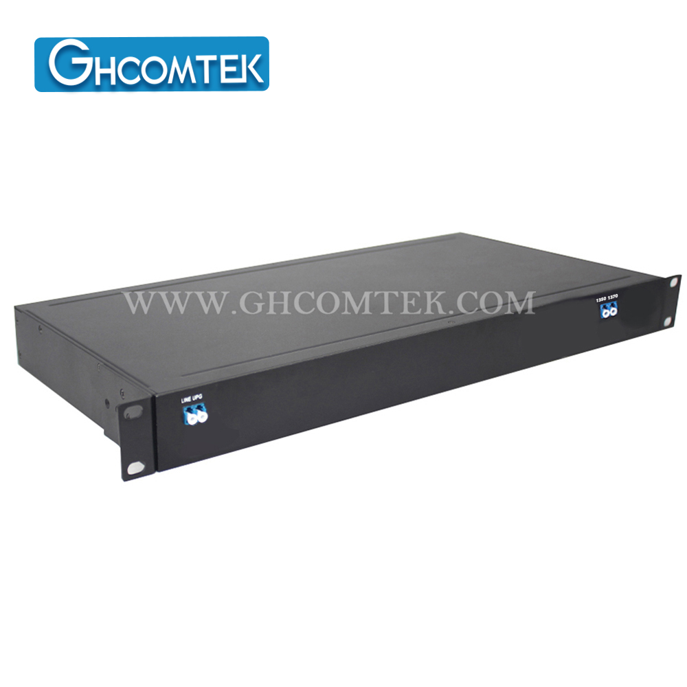  2-4CH CWDM Single Fiber MUX/DEMUX LC/UPC With EXP Port in 1U 19'' Rack   HY-7-CWSRxx